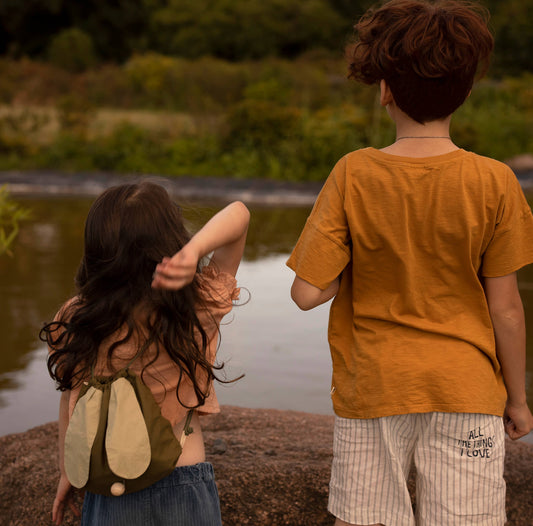 KIDS TINY RABBIT BACKPACK KHAKI