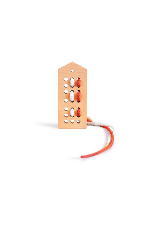 Lacing Wooden Toy. House terra