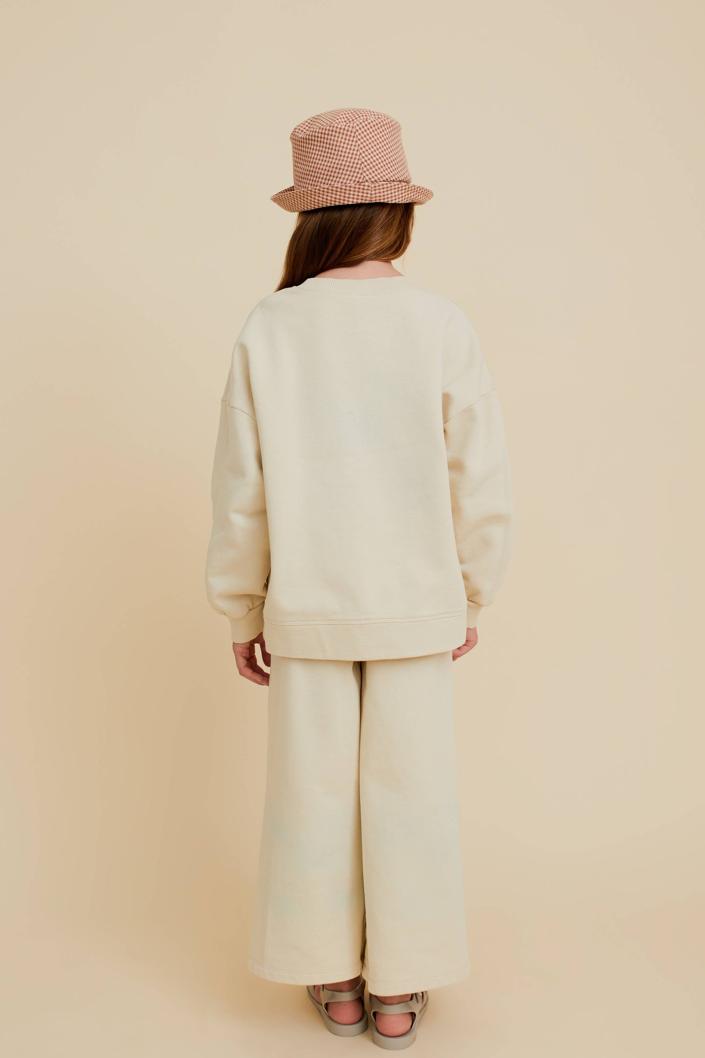 ORGANIC COTTON CORNFLOWER SWEATSHIRT: Pink / 100% Organic Cotton / 5-6 Y
