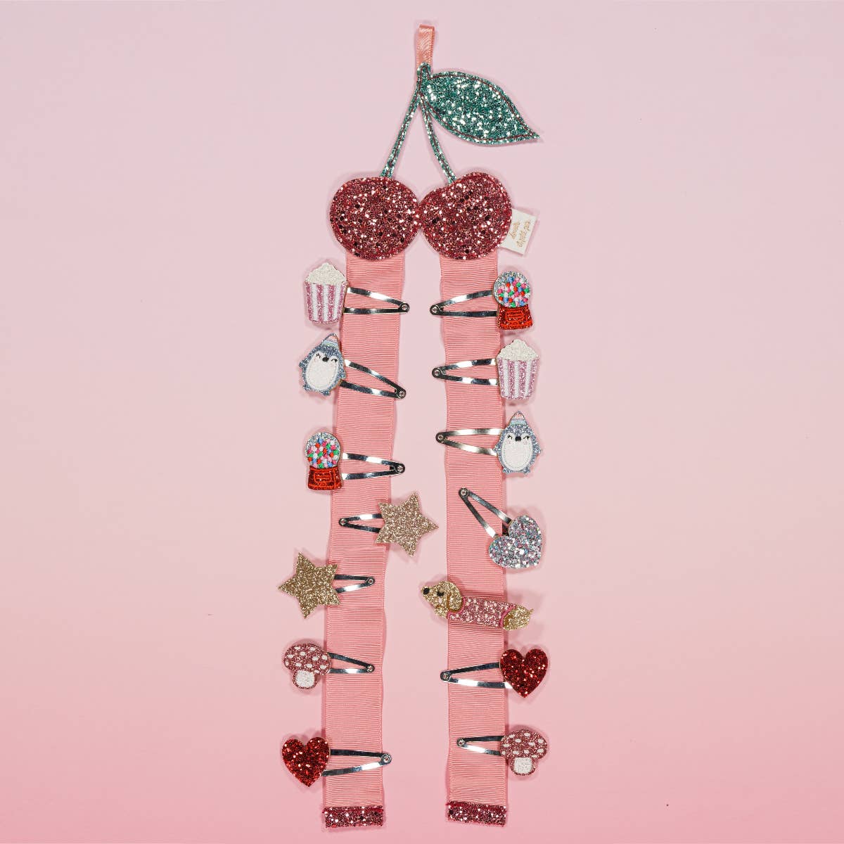 WALL-MOUNTED HAIR CLIP HOLDER | CHERRY