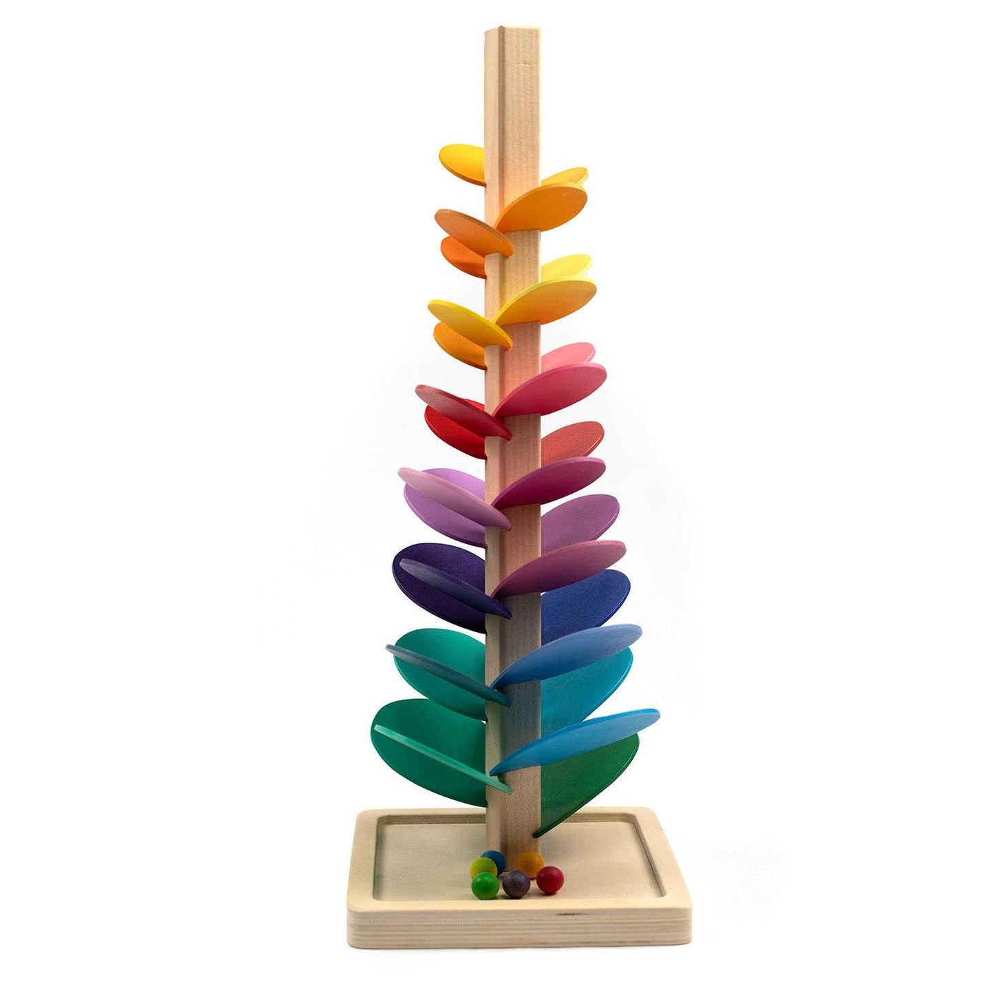 Wooden toys - Small marble track tree - Montessori - Open ended toys