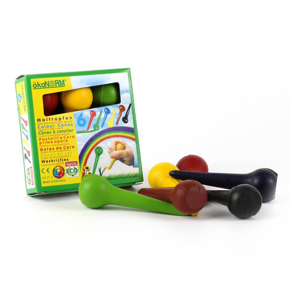 Painting drops, cardboard case - 6 colors