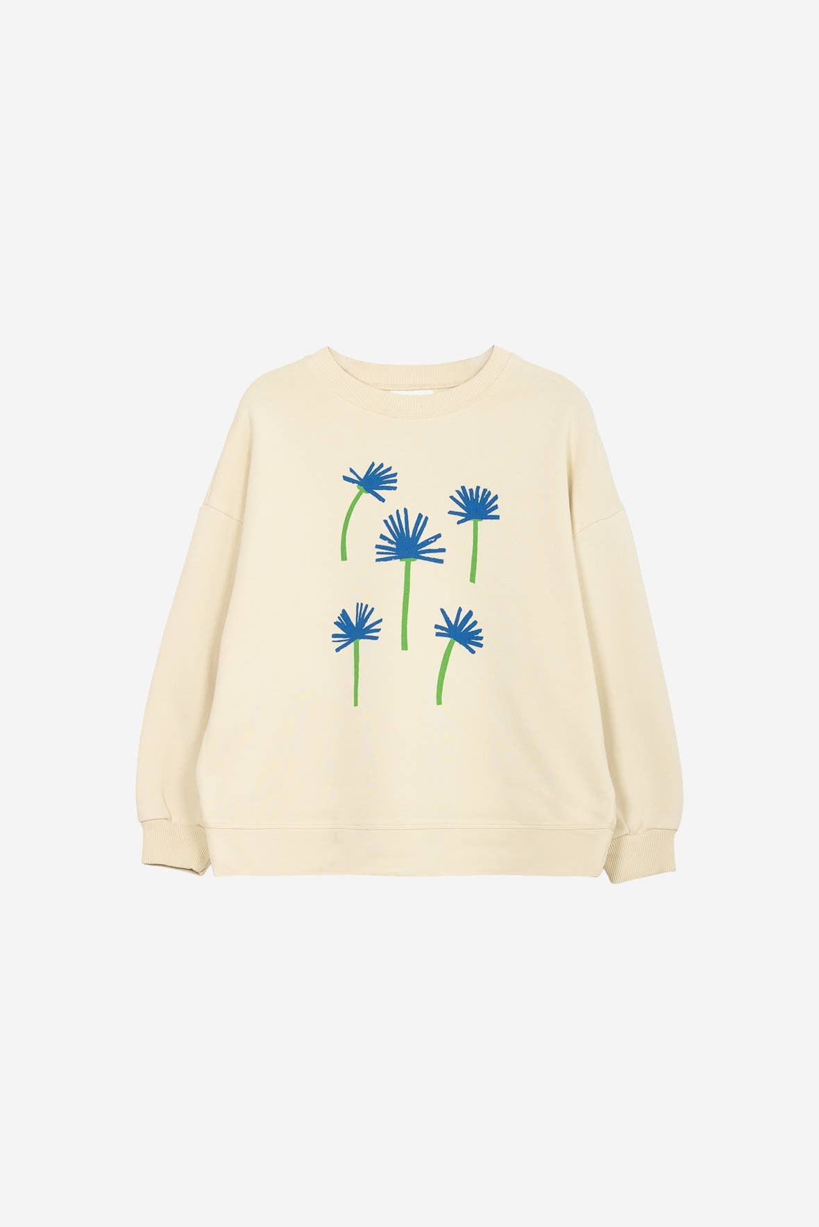 ORGANIC COTTON CORNFLOWER SWEATSHIRT: Pink / 100% Organic Cotton / 5-6 Y