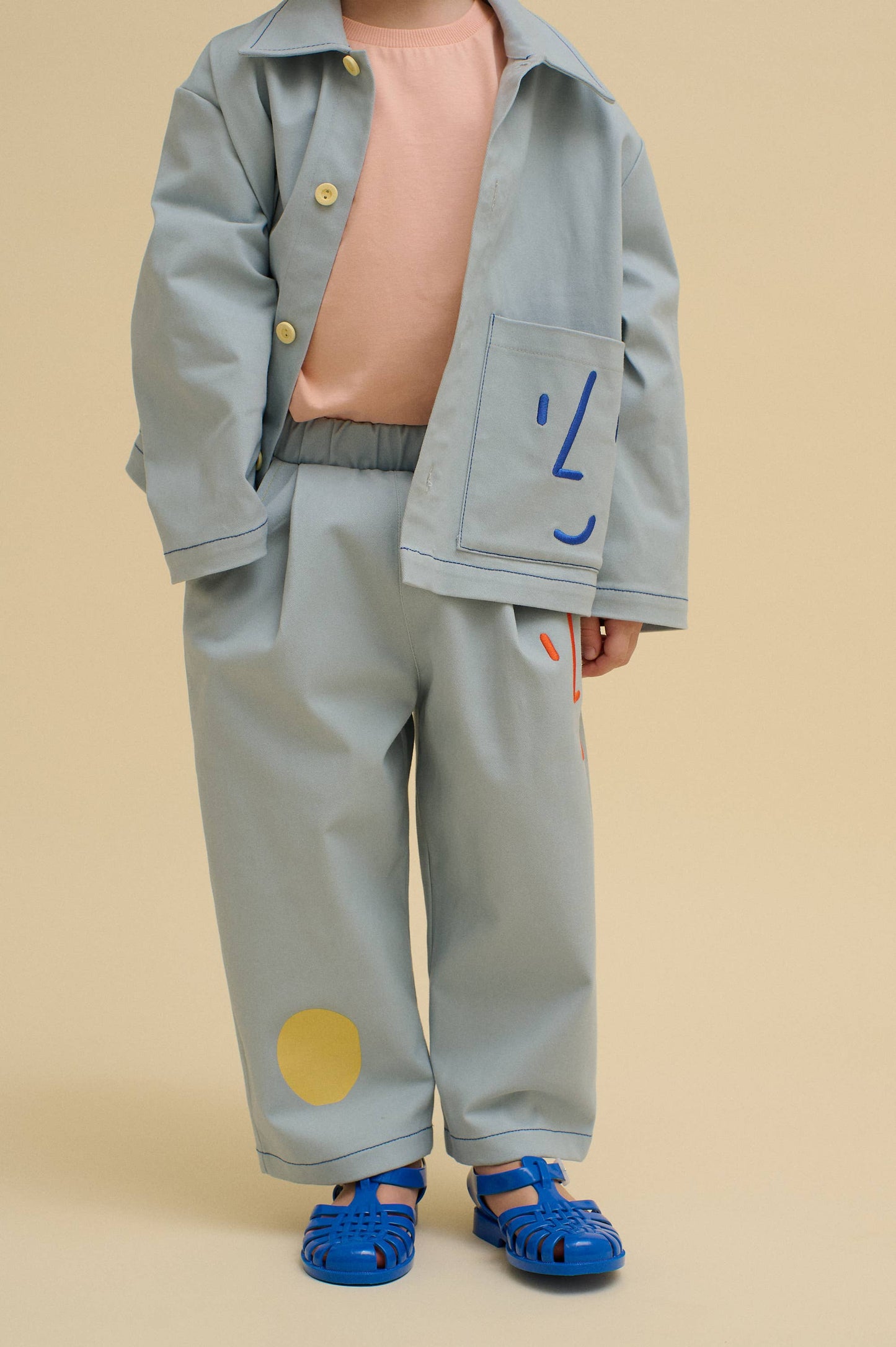 UTILITY PANTS : Blue / 3-4 Y