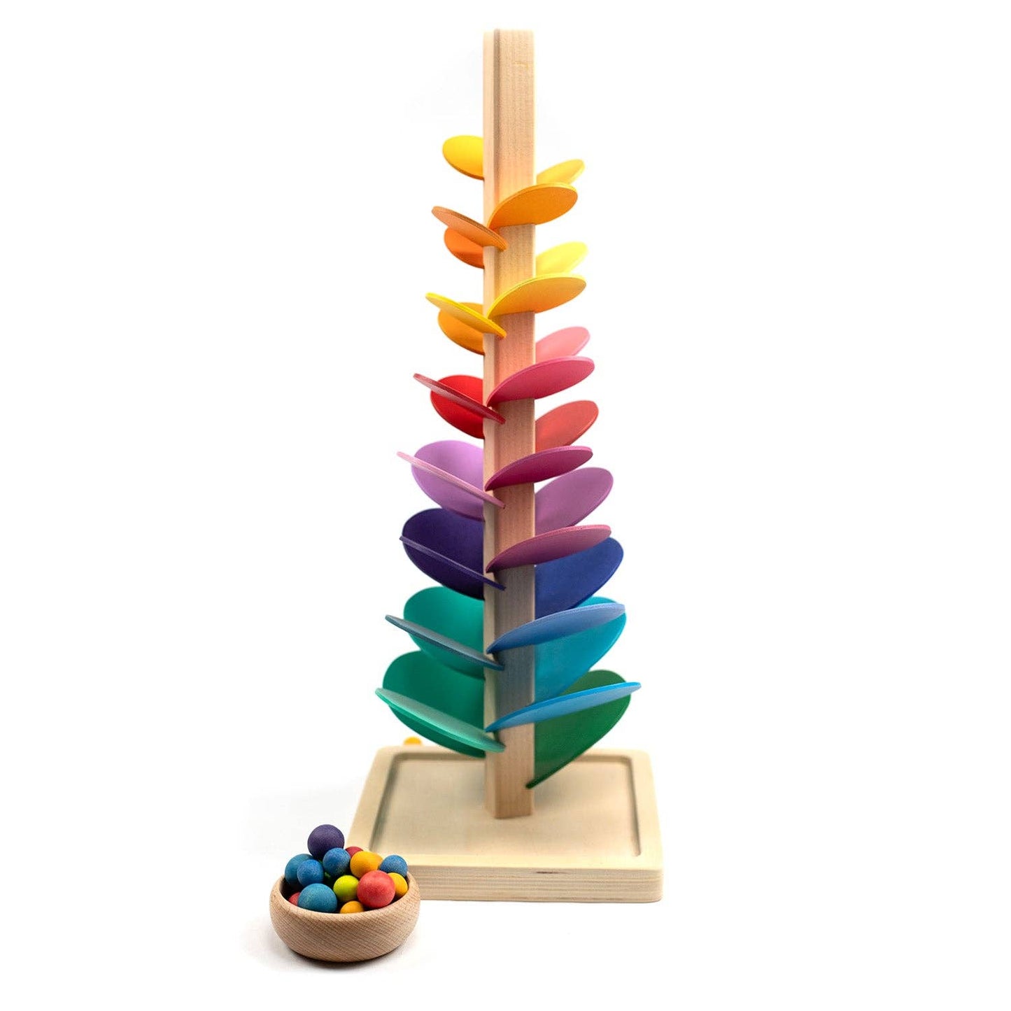 Wooden toys - Small marble track tree - Montessori - Open ended toys