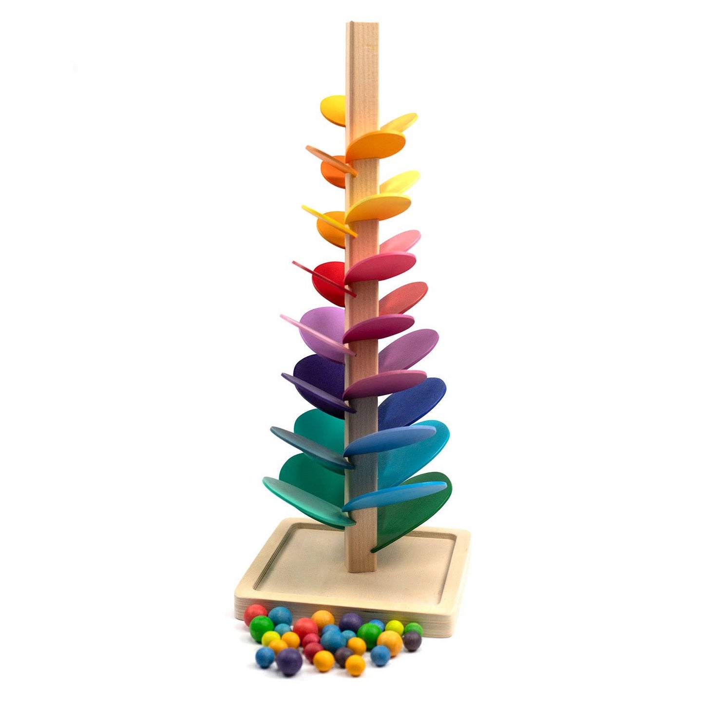 Wooden toys - Small marble track tree - Montessori - Open ended toys