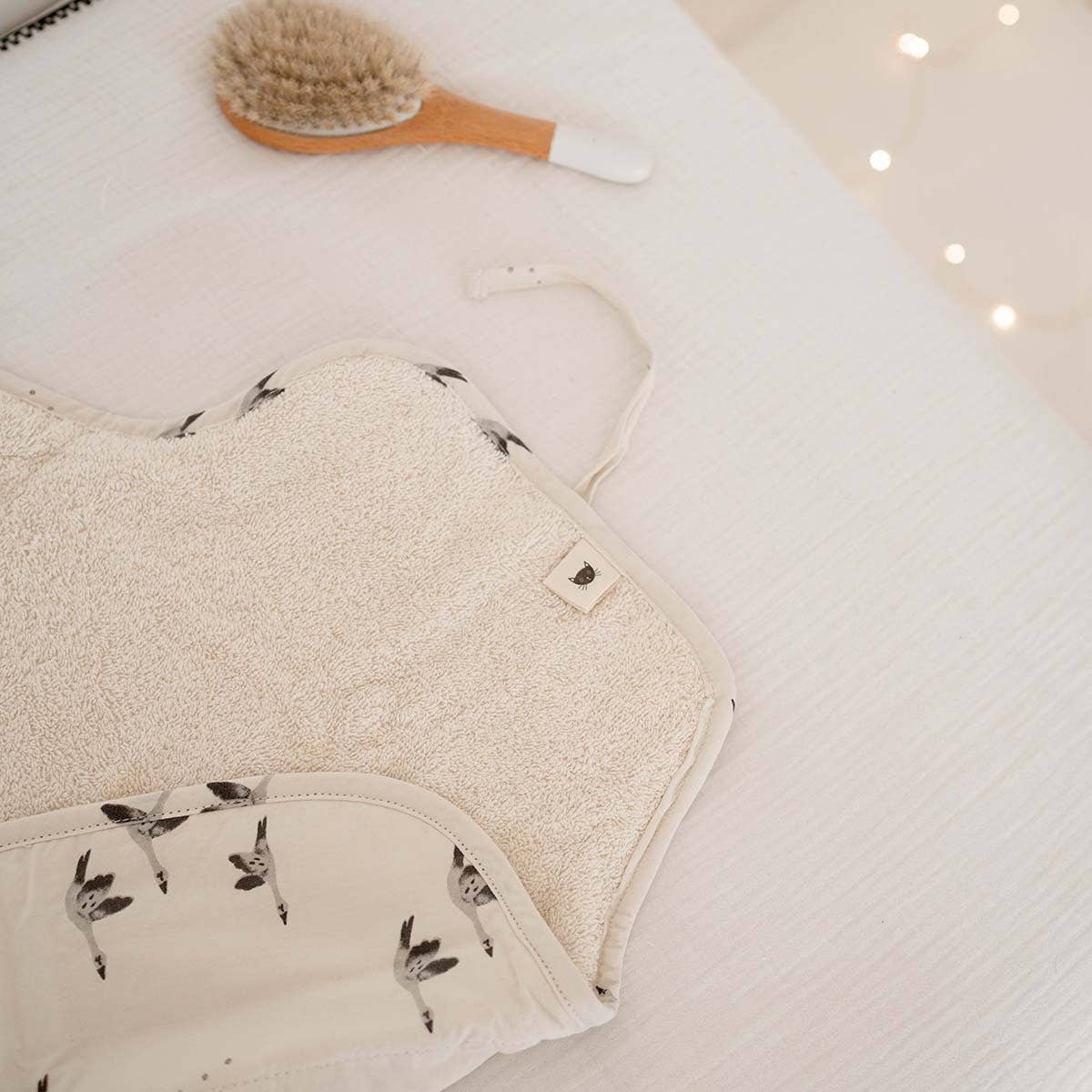 CHARLY NOMAD BABY CHANGING MAT GOOSE NATURAL: NATURAL / GOOSE / 50*70 cm open