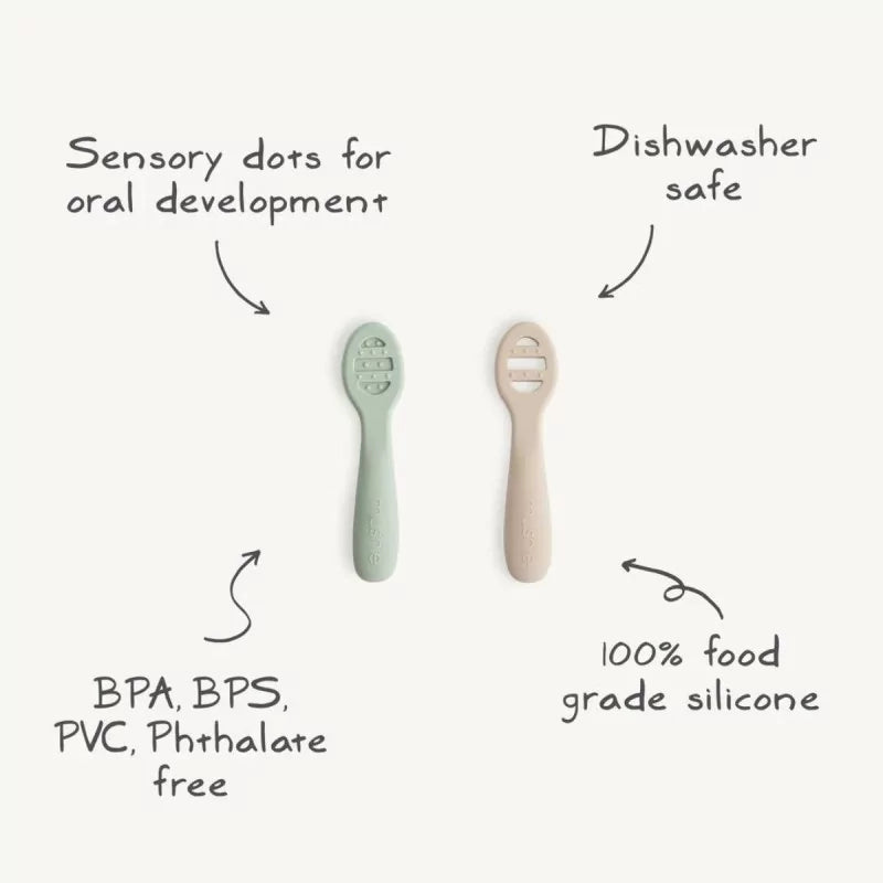 FIRST FEEDING BABY SPOON BLUSH | SHIFTING SAND