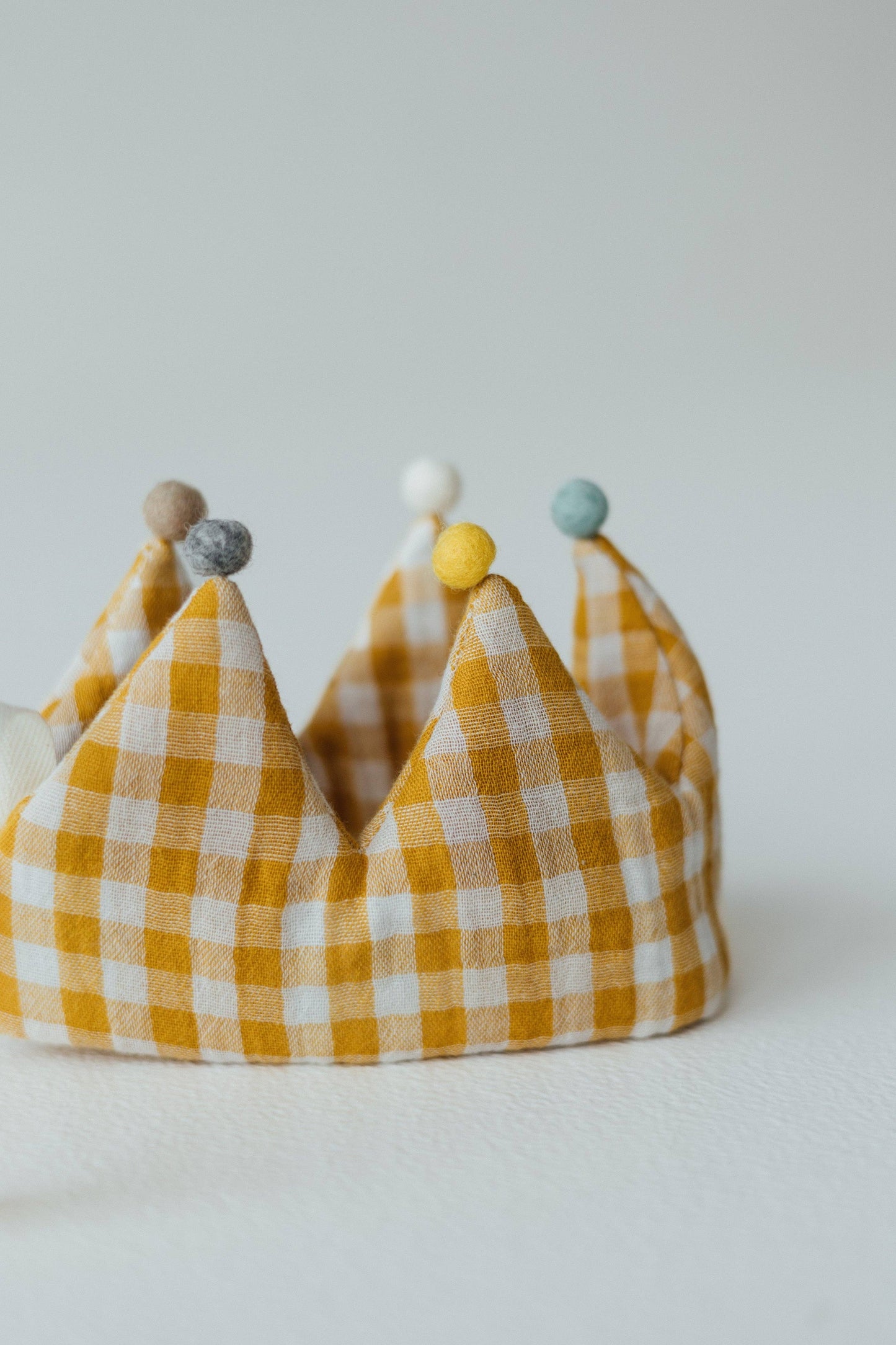 TISU children's crown, Gingham collection: Pink Gingham