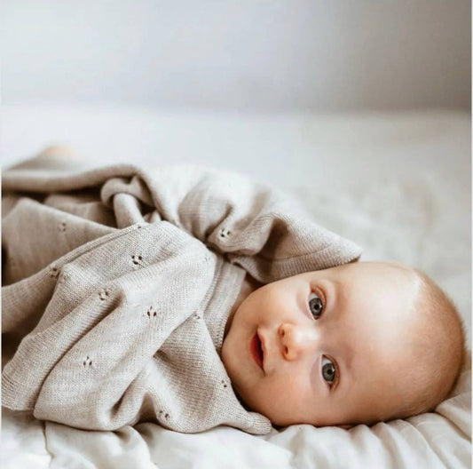 100% MERINO WOOL BABY BLANKET