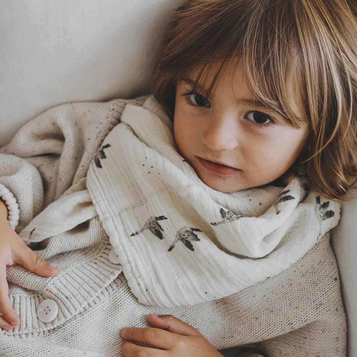 BIANCA SWADDLE GOOSE NATUREL: NATURAL / GOOSE / L 110*110