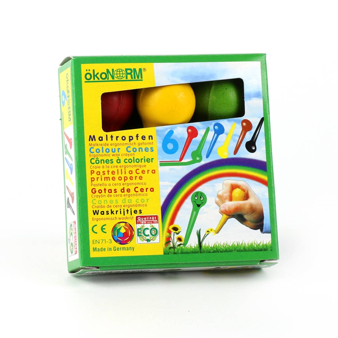 Painting drops, cardboard case - 6 colors