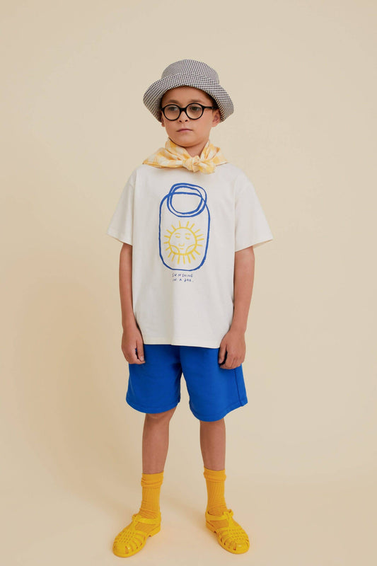 ORGANIC COTTON SUNSHINE IN A JAR TEE: Off-White