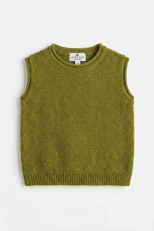 MERINO WOOL KNITTED BABY VEST
- PICKLE: 50/56