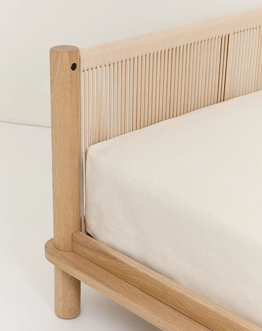 Latitude Single Bed Solid Oak Wood Natural – Nobodinoz