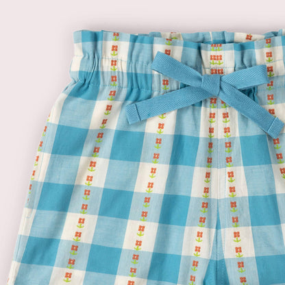 Blue Flowers By The Sea Shorts: Blue