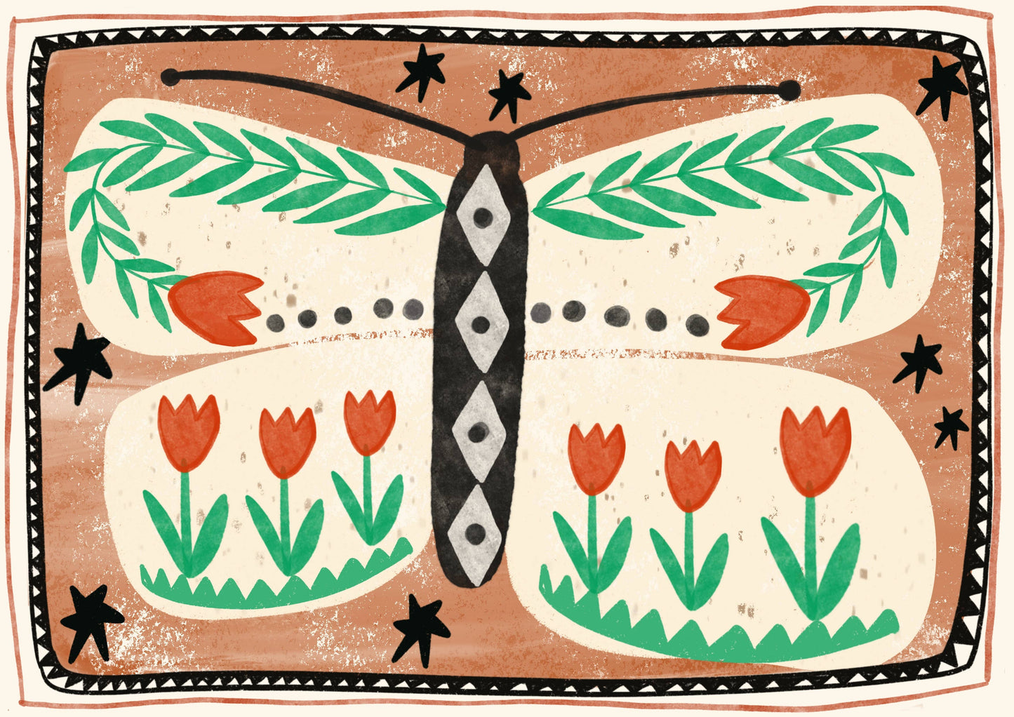 Folk Butterfly: Medium