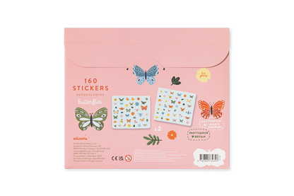 BORBOLETAS - 160 AUTOCOLANTES