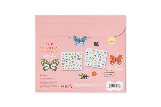 BUTTERFLIES - 160 STICKERS