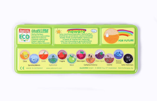 Nawaro Paint Box, Tin Case With Color Tablets Ø30MM