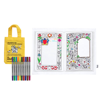 Fairytale Colour-In Cotton Placemat with Washable Pens