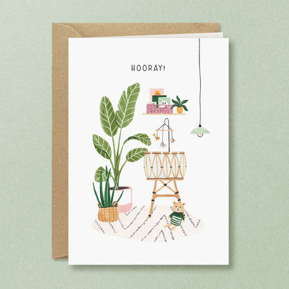 Hooray New Baby Greeting Card: Dutch