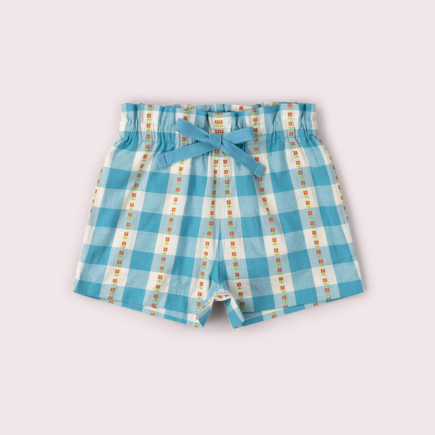 Blue Flowers By The Sea Shorts: Blue
