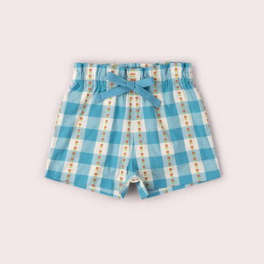 Blue Flowers By The Sea Shorts: Blue