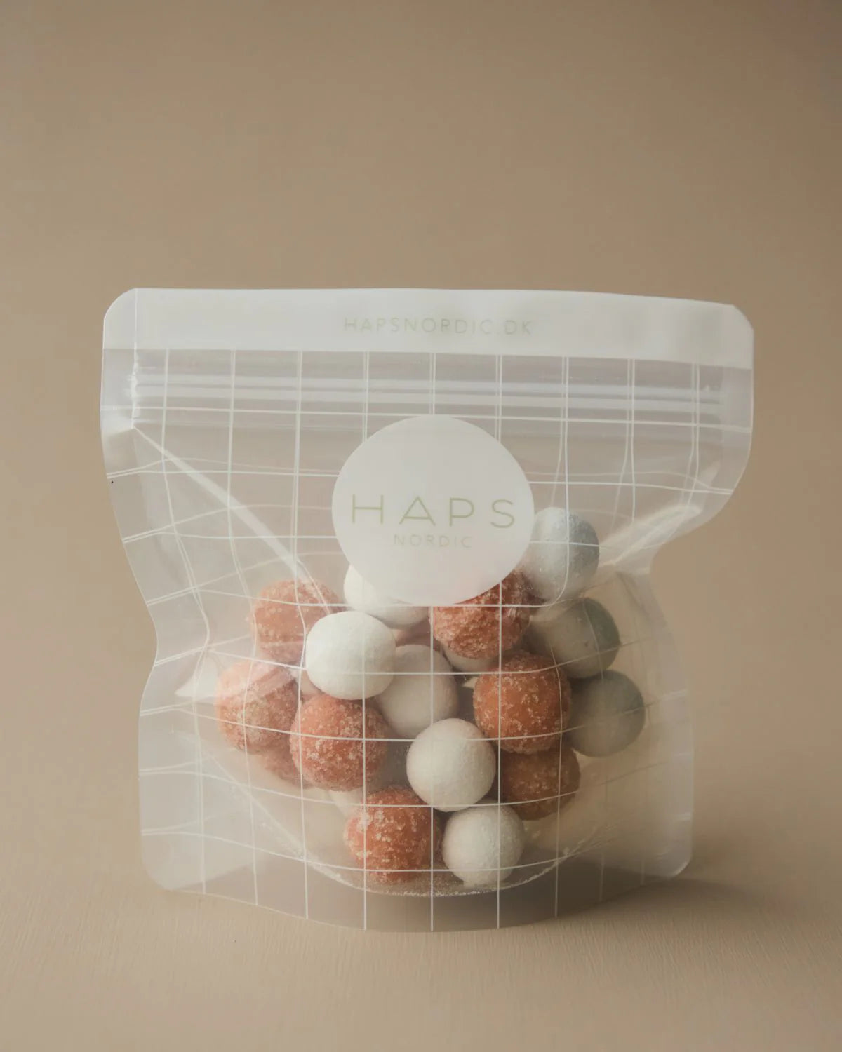 REUSABLE SNACK BAG 400 ML - TRANSPARENT CHECK
