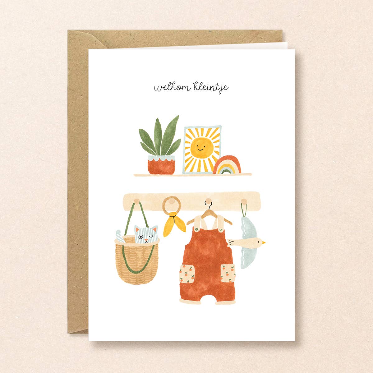 Sun baby card - Welcome little one: Dutch