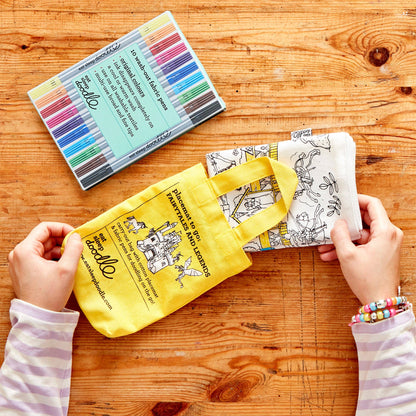 Fairytale Colour-In Cotton Placemat with Washable Pens