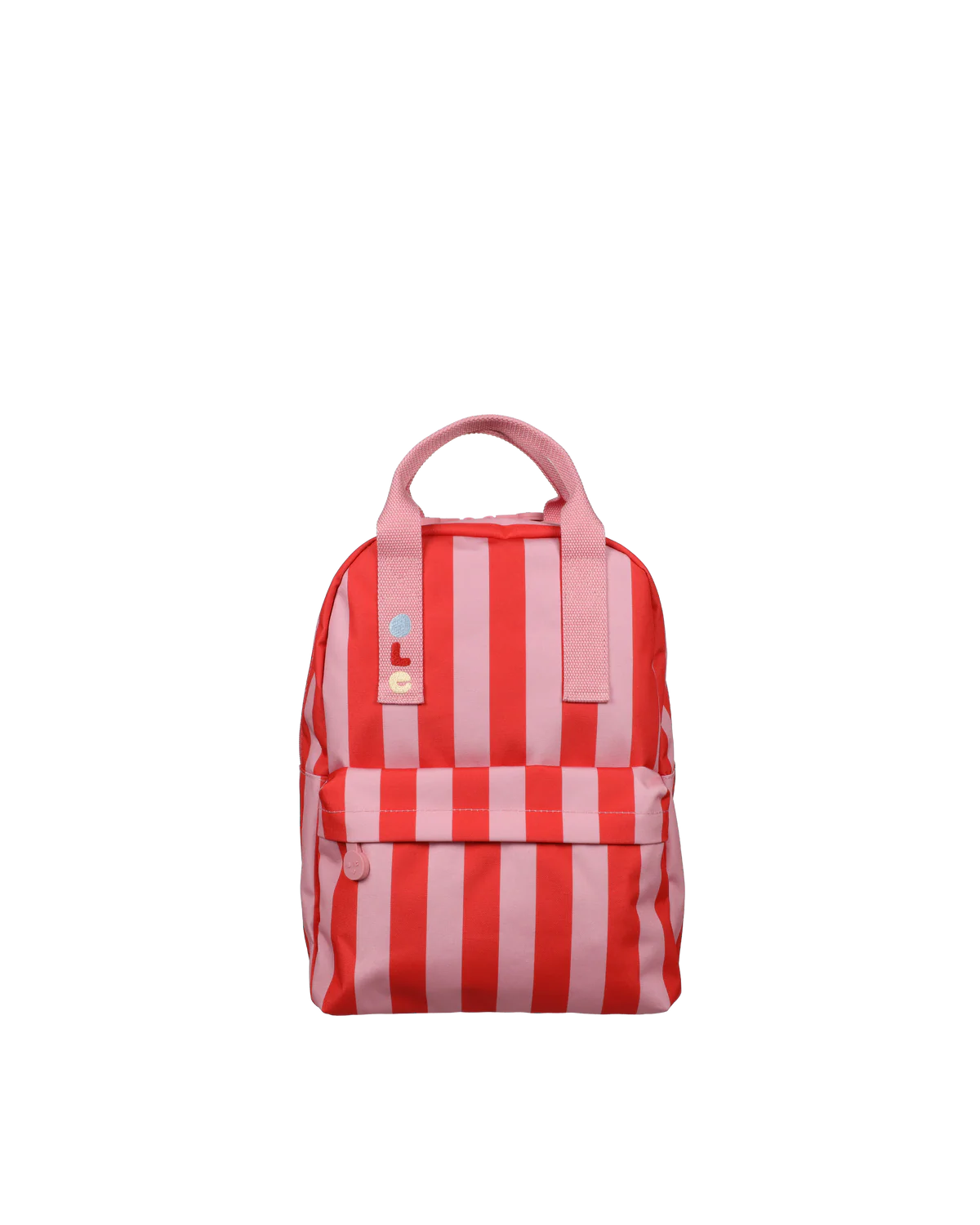 Ole · backpack medium · stripe · poppy red + litchi