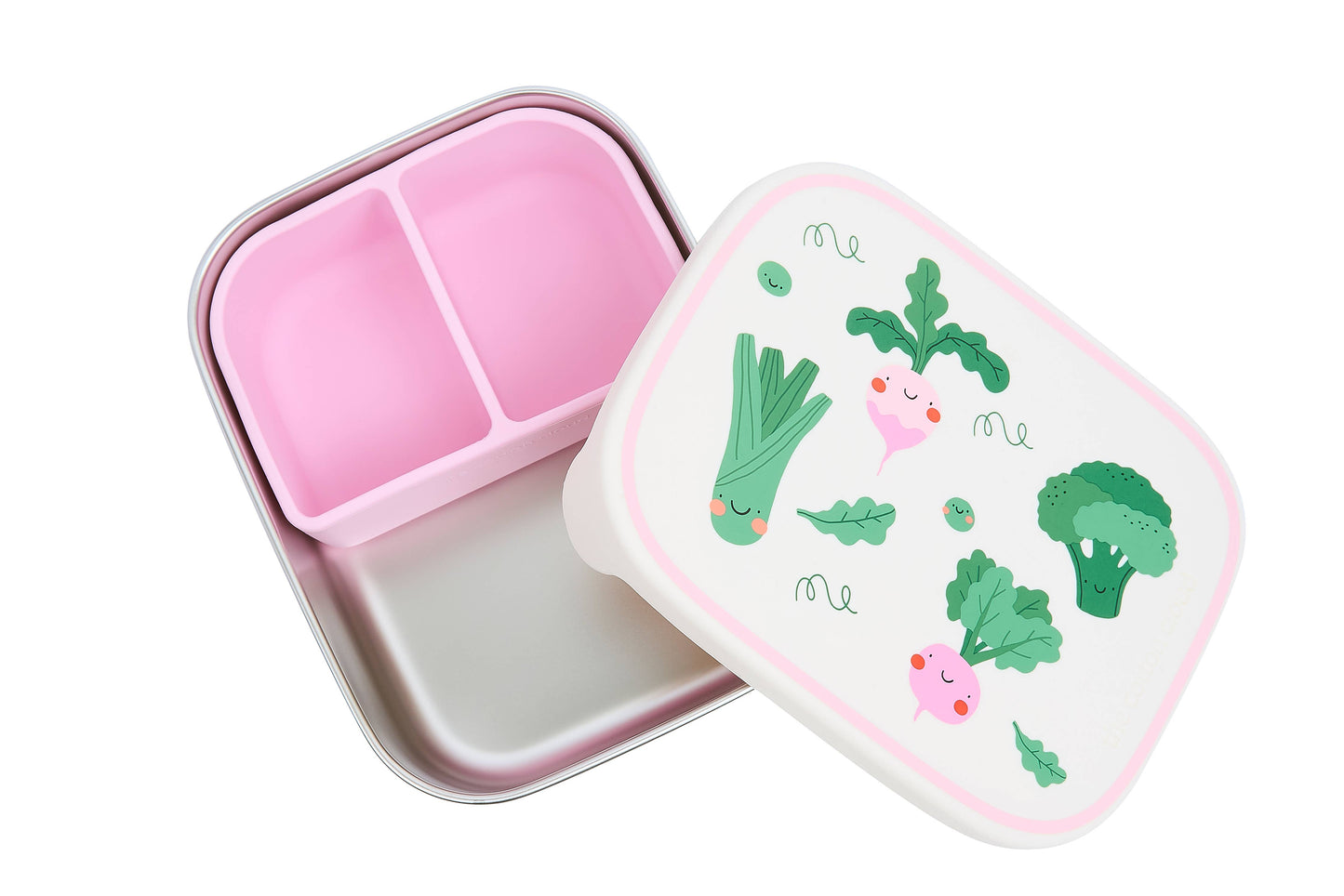 STAINLESS STEEL LUNCHBOX with compartments Veggie Pals