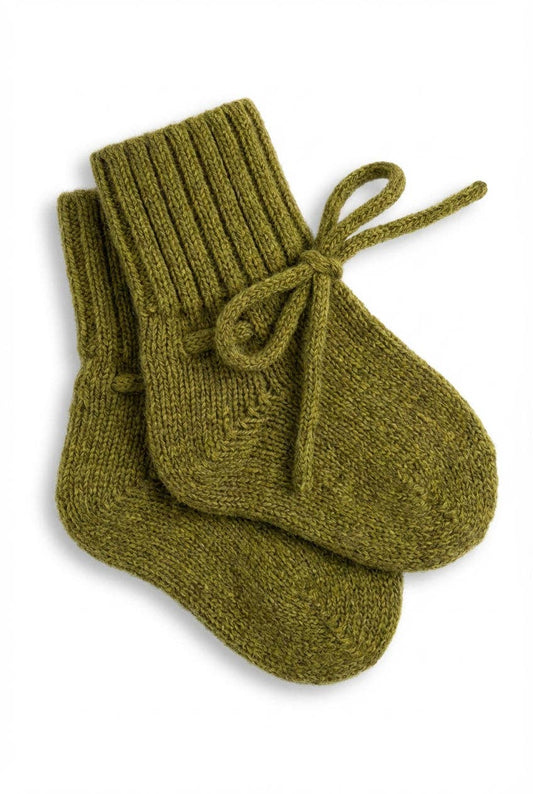 Wollen Baby Socks / Newborn Socks - Merino Wool - Pickle