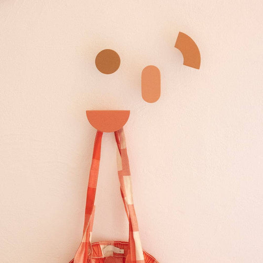 WOODEN CLOTHES HOOKS SET (4 pcs) MARSHMALLOW