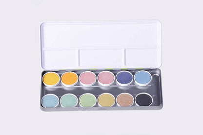 Nawaro Paint Box, Tin Case With Color Tablets Ø30MM