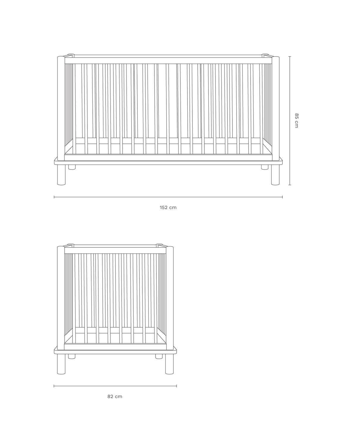 Latitude Evolving Crib Junior Extension – Nobodinoz
