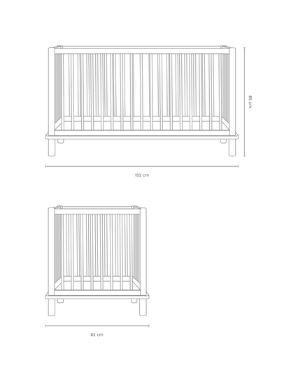 Latitude Evolving Crib Junior Extension – Nobodinoz