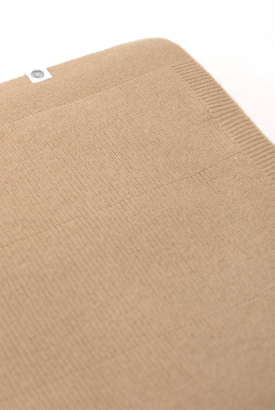 Wool Baby / Children's Knitted Blanket - Merino Wool - Biscotti: 70 x 95cm