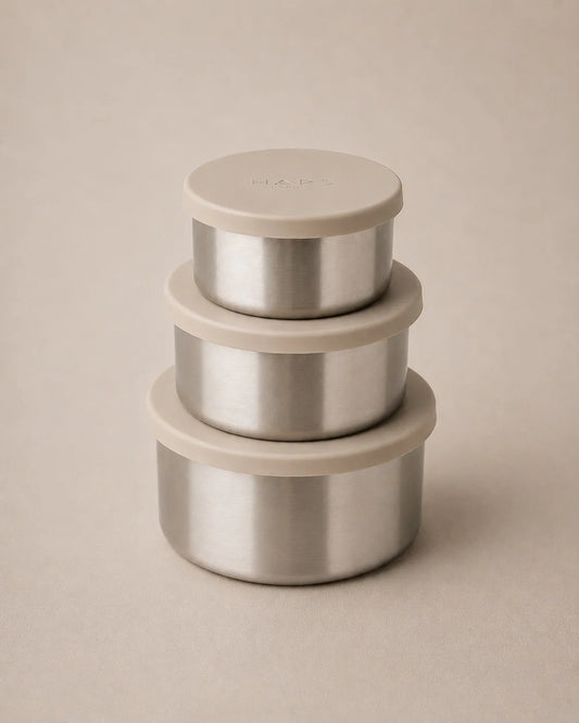 STEEL TRIO LARGE - 3 PACK - OYSTER GREY