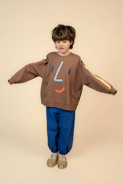 FACE SWEATSHIRT BROWN