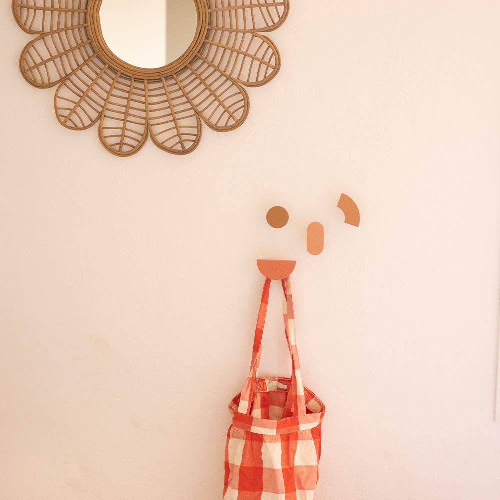 WOODEN CLOTHES HOOKS SET (4 pcs) MARSHMALLOW