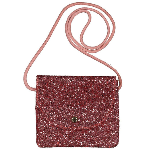 RASPBERRY GLITTER HANDBAG