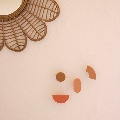 WOODEN CLOTHES HOOKS SET (4 pcs) MARSHMALLOW