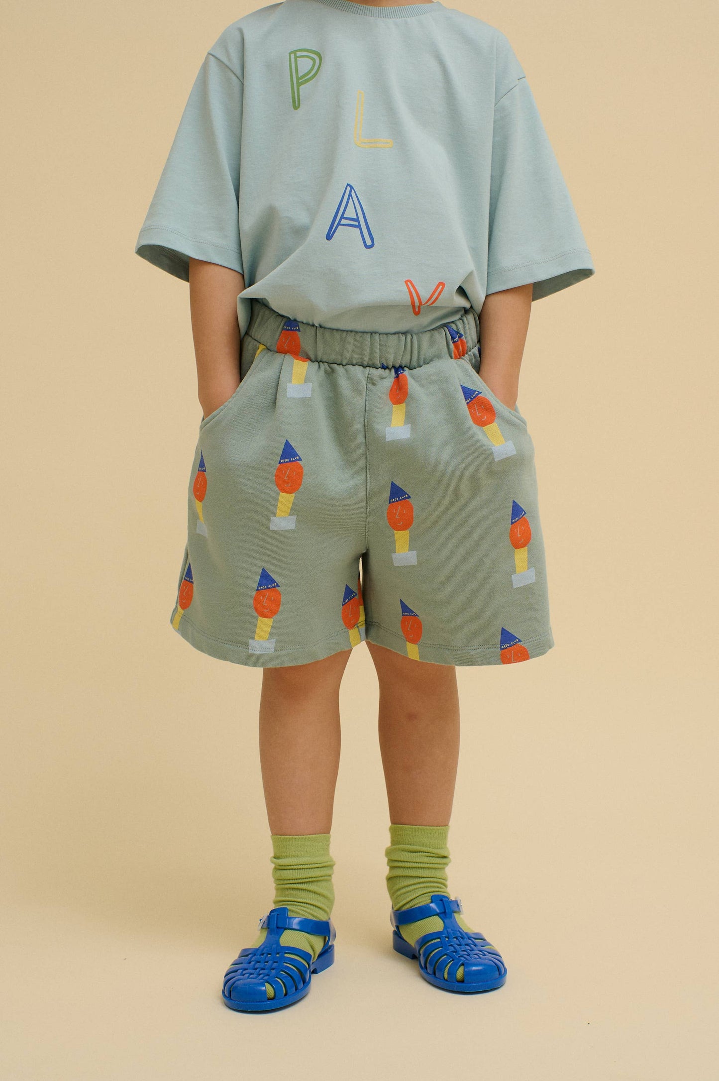 ORGANIC COTTON PLAYFULL SWEATSHORTS