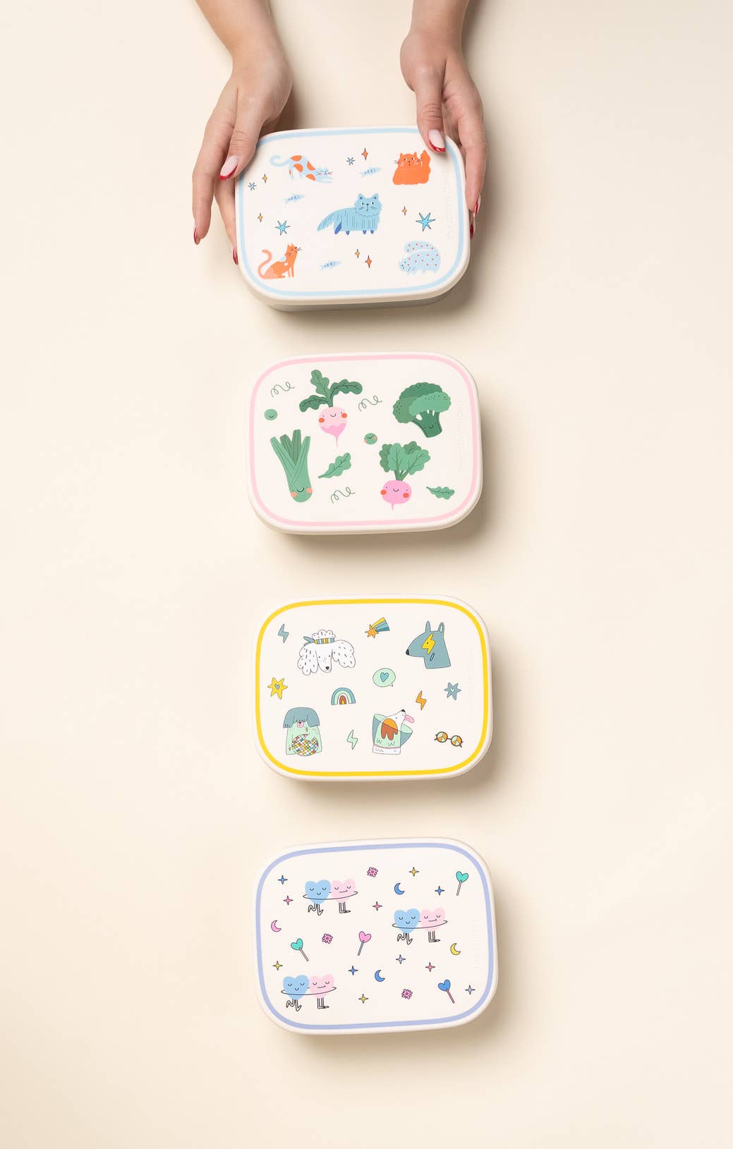 STAINLESS STEEL LUNCHBOX with compartments Veggie Pals