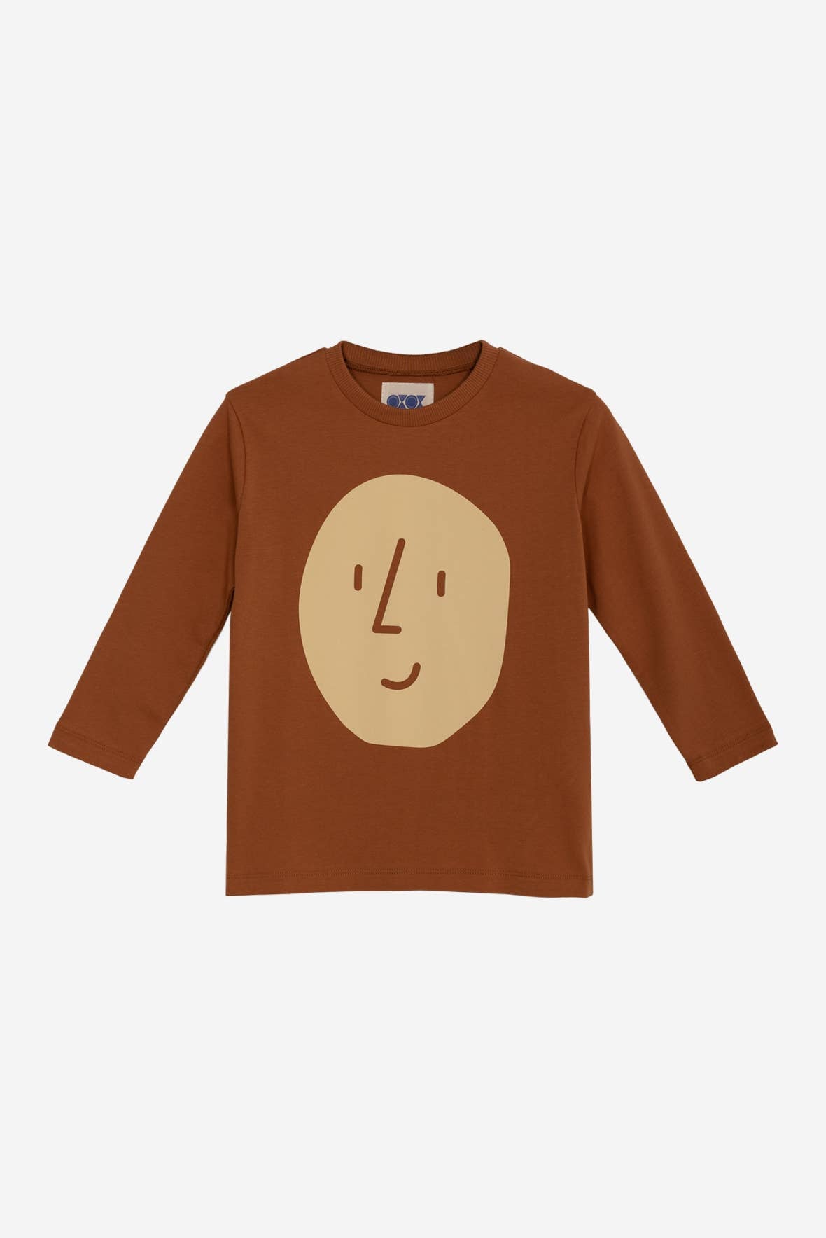 ORGANIC COTTON LONG-SLEEVE POTATO TEE : Gray / 100% Organic Cotton / 5-6 Y