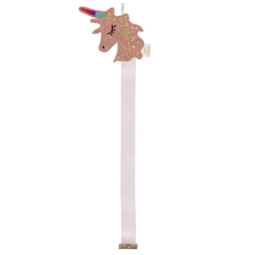 WALL MOUNTED HAIR CLIP HOLDER UNICORN