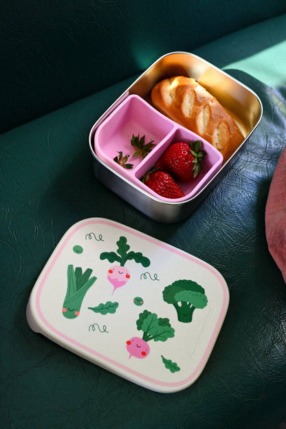 STAINLESS STEEL LUNCHBOX with compartments Veggie Pals