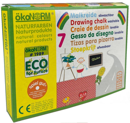 Street crayon, cardboard case, square - 7 colors
